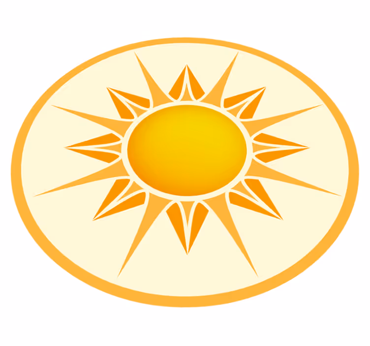 Sunny Emblem Circle kids vinyl carpet - TenStickers