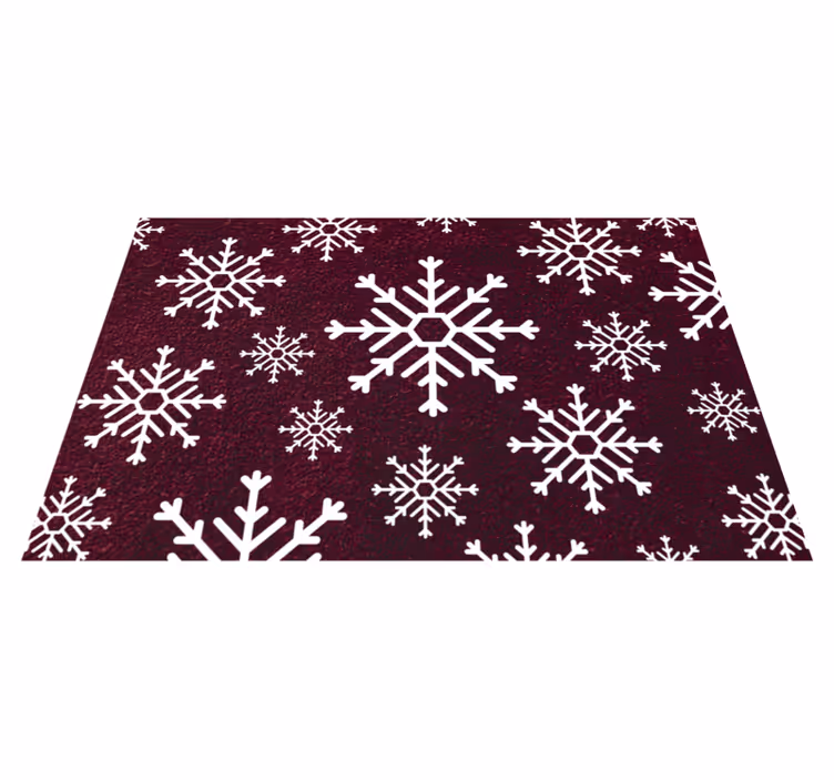 Festive Snowflakes Christmas vinyl carpet - TenStickers