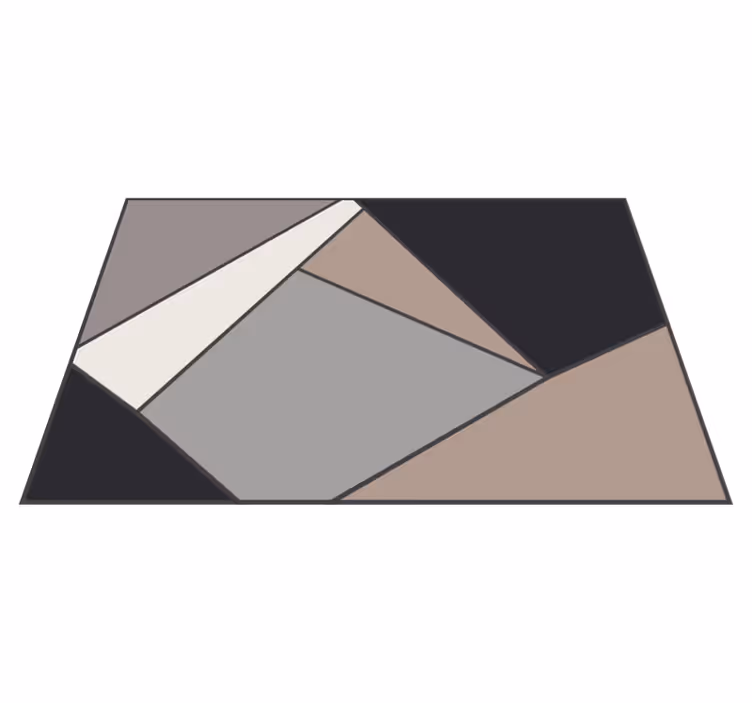 Geometric vinyl carpet geometric shapes vinyl - TenStickers