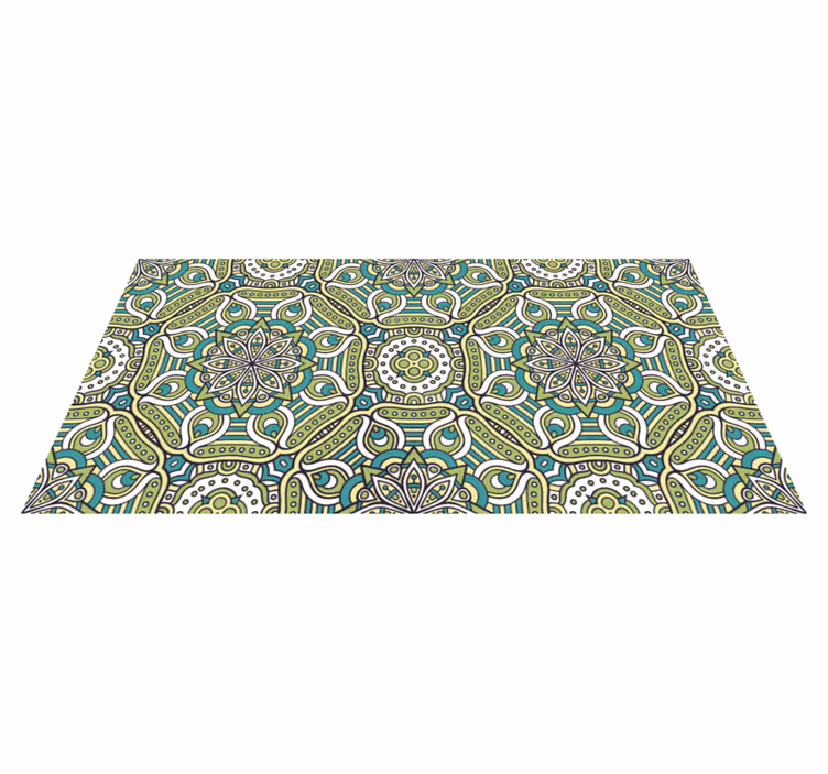 Mandala vinyl carpet in mandala pattern design - TenStickers
