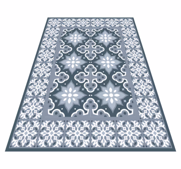 Traditional Tile bathroom vinyl carpet - TenStickers