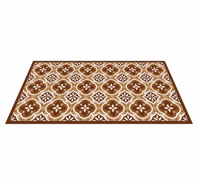 Tile vinyl carpet ornate mosaic design - TenStickers