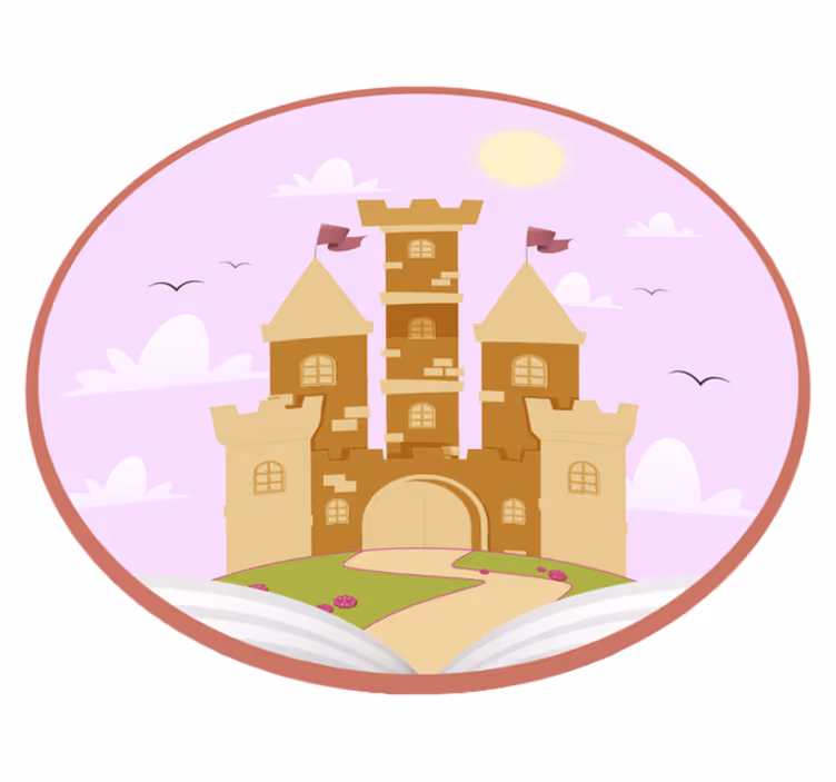 Fairytale Castle kids vinyl carpet - TenStickers