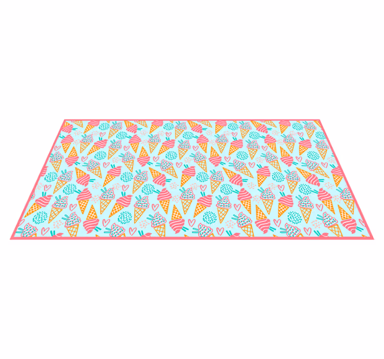 Ice Cream Fun kids vinyl carpet - TenStickers