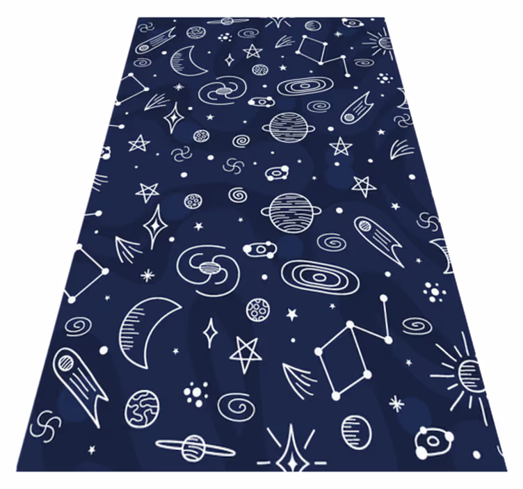 Cosmic Themed Space kids vinyl carpet - TenStickers