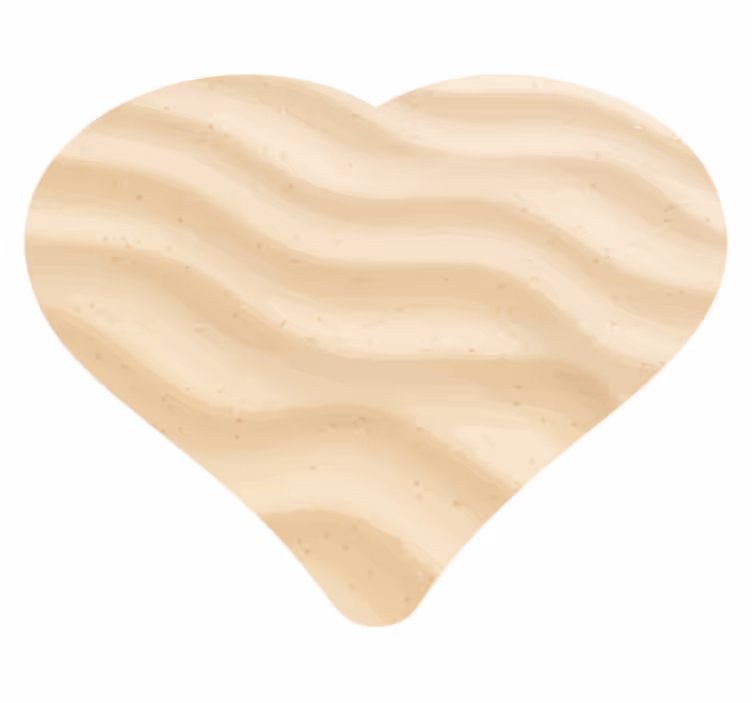 Wavy Heart Shape texture vinyl carpet - TenStickers