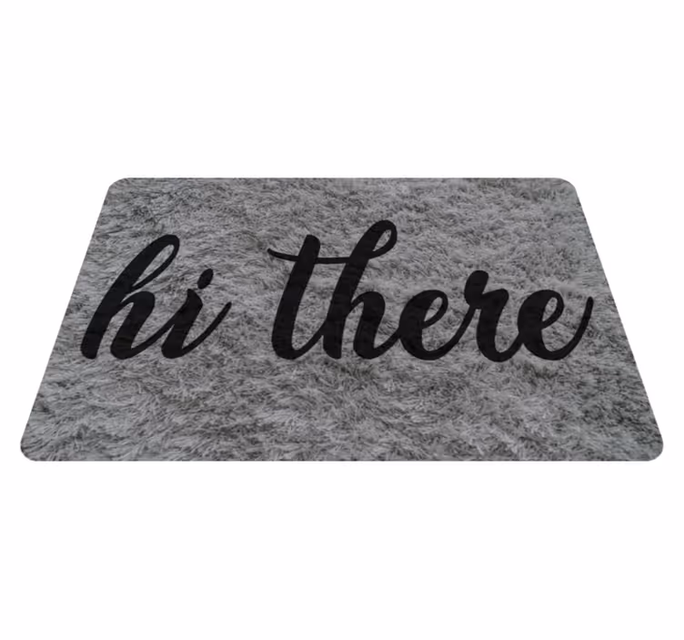 Hi There Decor custom vinyl carpet - TenStickers