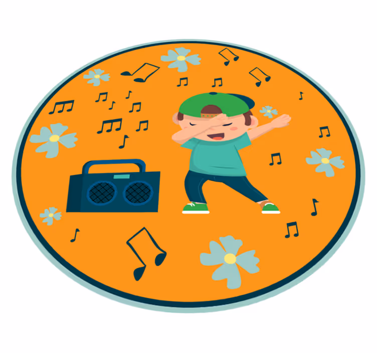 Children's Dance Imagery kids vinyl carpet - TenStickers