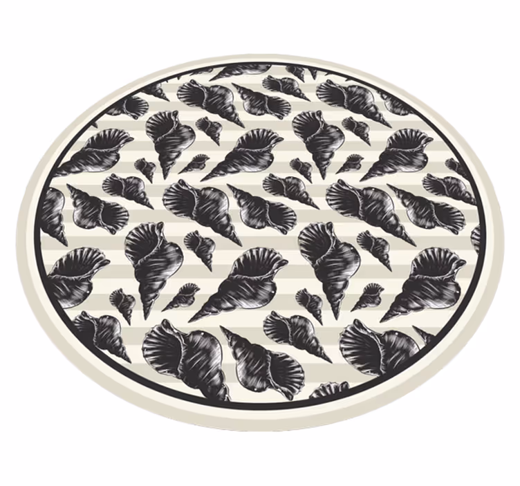 Botanical Foliage Motif floral vinyl carpet - TenStickers