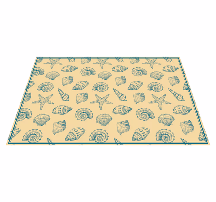 Seashell Motif animal vinyl carpet - TenStickers