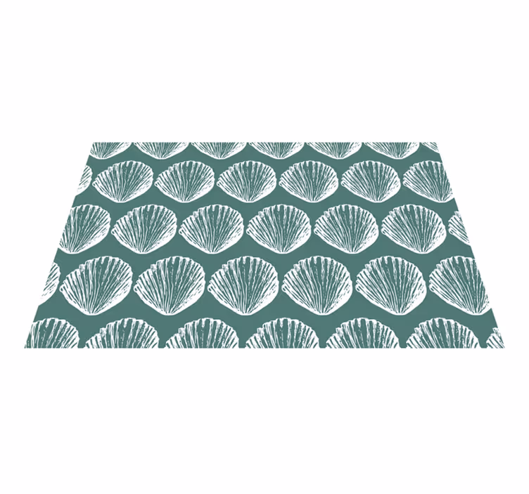 Shell Pattern floral vinyl carpet - TenStickers