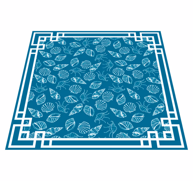 Aquatic Motif animal vinyl carpet - TenStickers