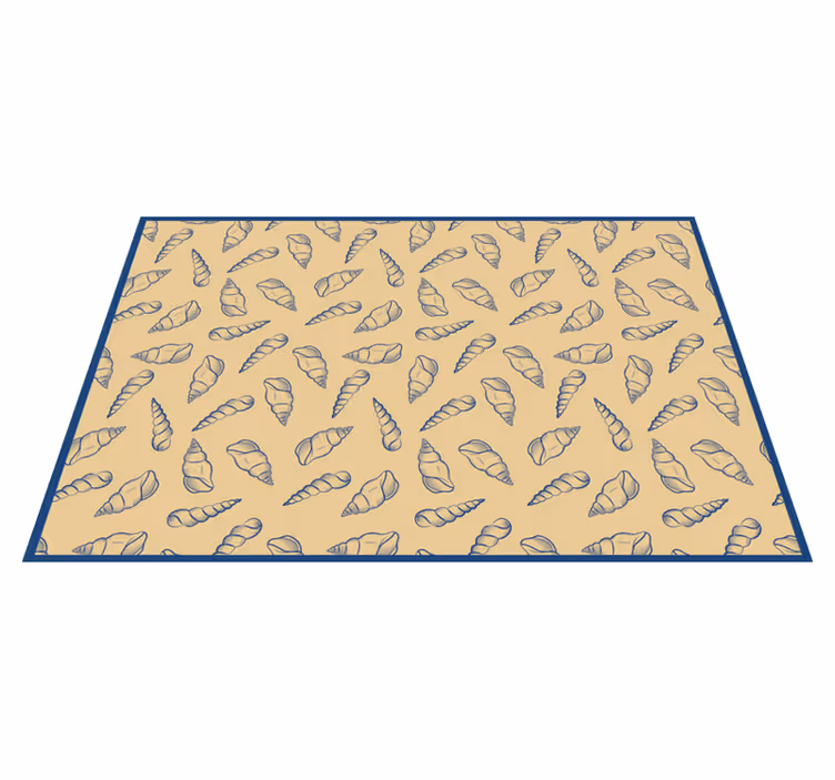 Marine Motif Accent bathroom vinyl carpet - TenStickers