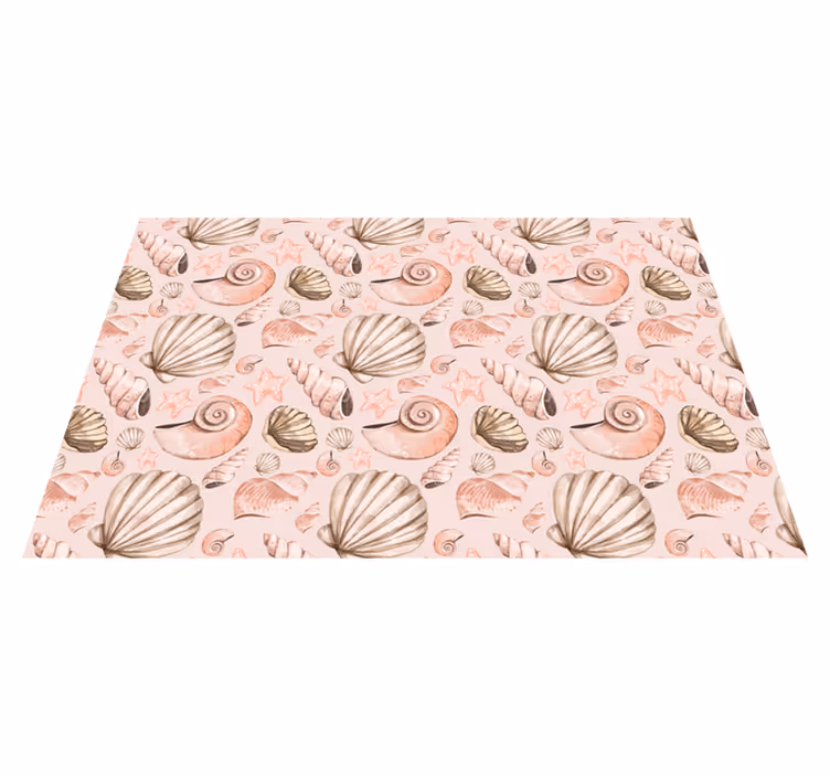 Seashell Patterns animal vinyl carpet - TenStickers