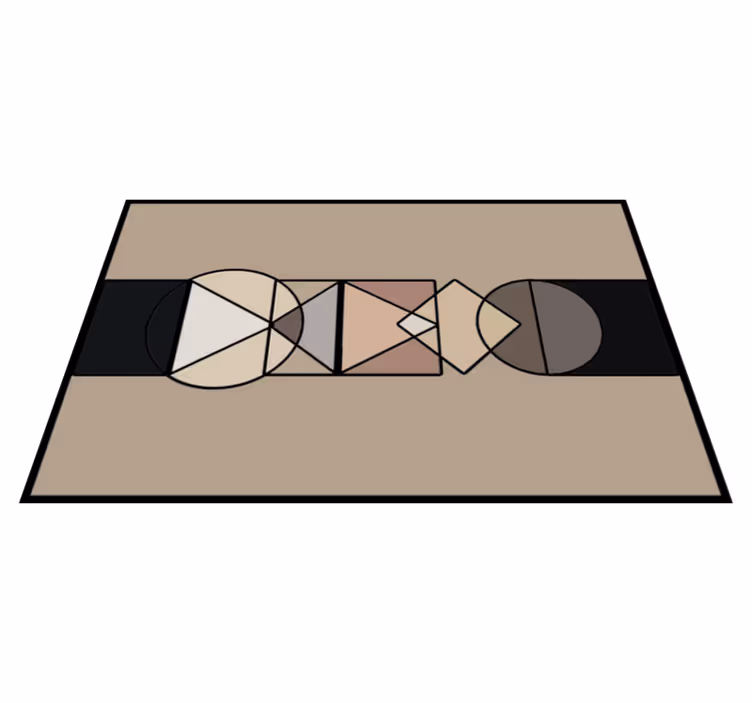 Abstract Geometries geometric vinyl carpet - TenStickers