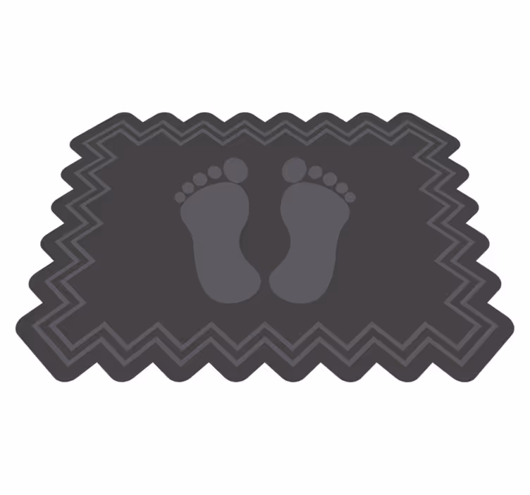 Footprint Bathmat bathroom vinyl carpet - TenStickers