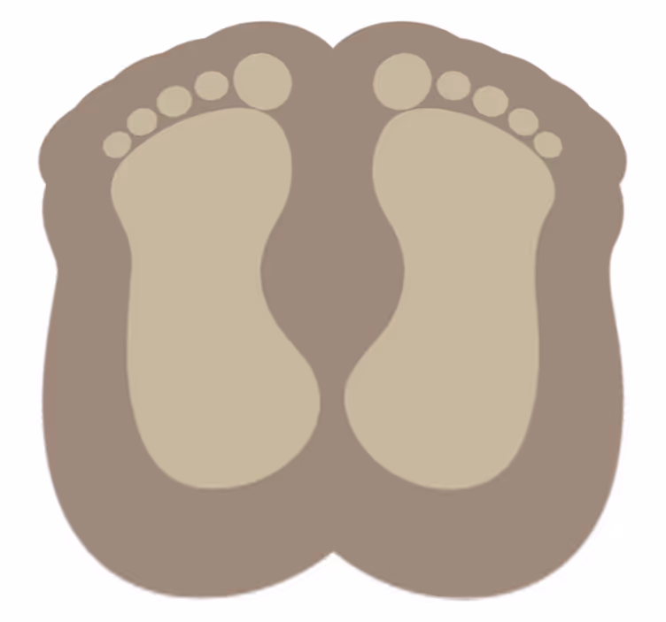 Footprint Contours nursery vinyl carpet - TenStickers
