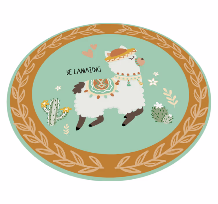 Be Llamazing animal vinyl carpet - TenStickers