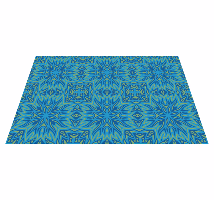 Blue vinyl carpet blue inspired harmony - TenStickers