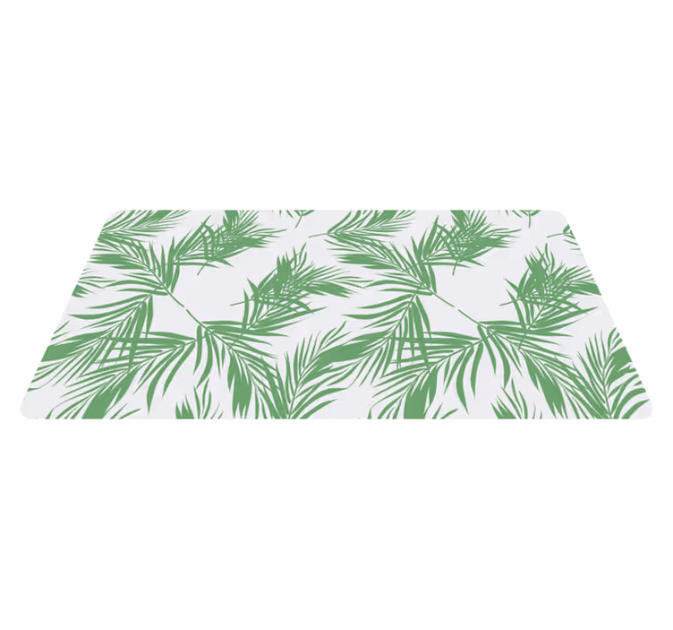 Tropical Palm Pattern floral vinyl carpet - TenStickers