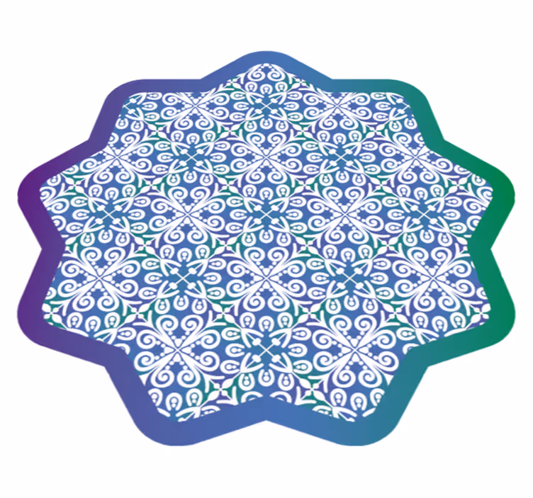 Intricate Tile Design tile vinyl carpet - TenStickers