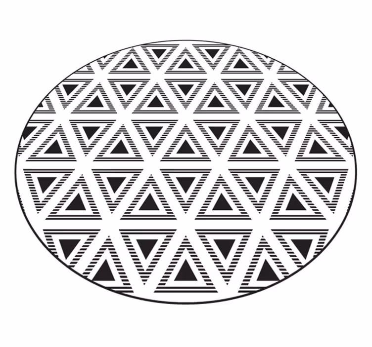 Geometric vinyl carpet triangular design - TenStickers