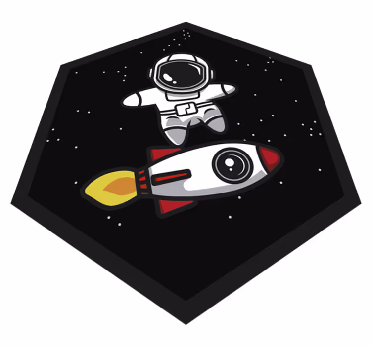 Astronaut Adventure kids vinyl carpet - TenStickers