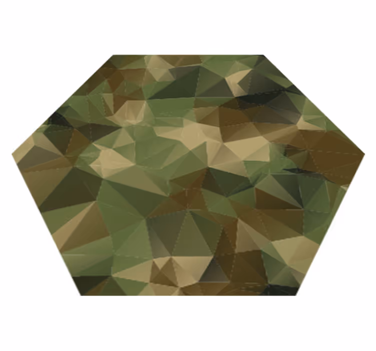 Geometric vinyl carpet geometric patterned hexagon - TenStickers