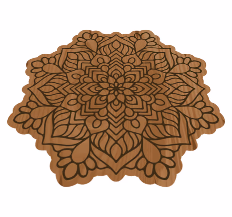 Mandala vinyl carpet mandala intricacy - TenStickers