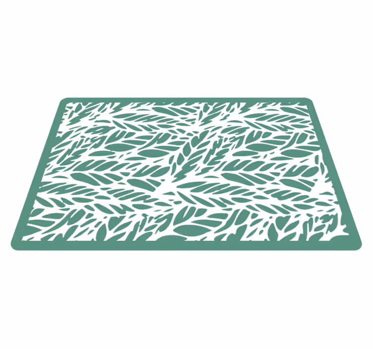 Leafy Elegance floral vinyl carpet - TenStickers
