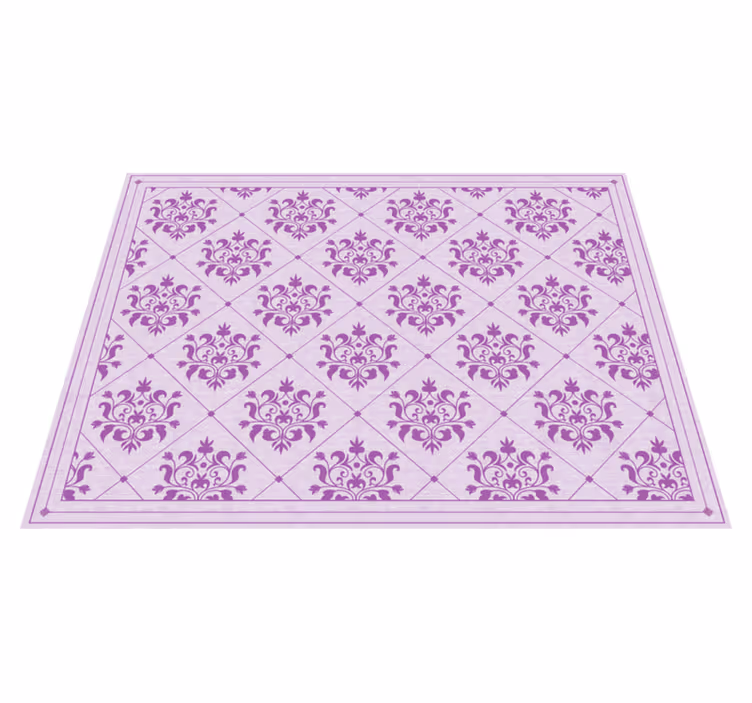 Ornate Damask Pattern vintage vinyl carpet - TenStickers