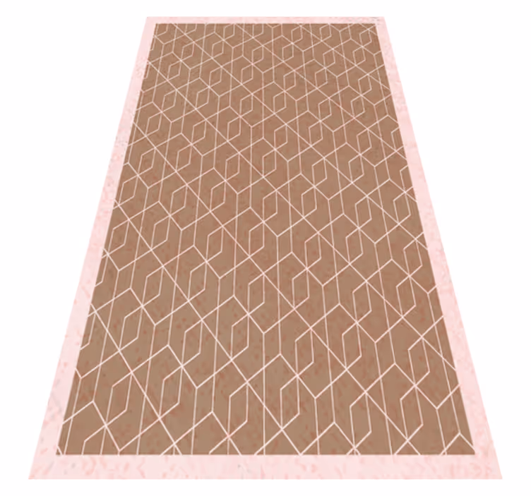 Geometric vinyl carpet with geometric simplicity - TenStickers