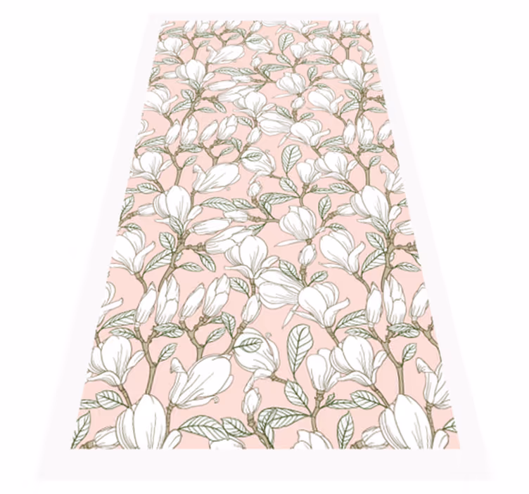 Botanical Artwork floral vinyl carpet - TenStickers
