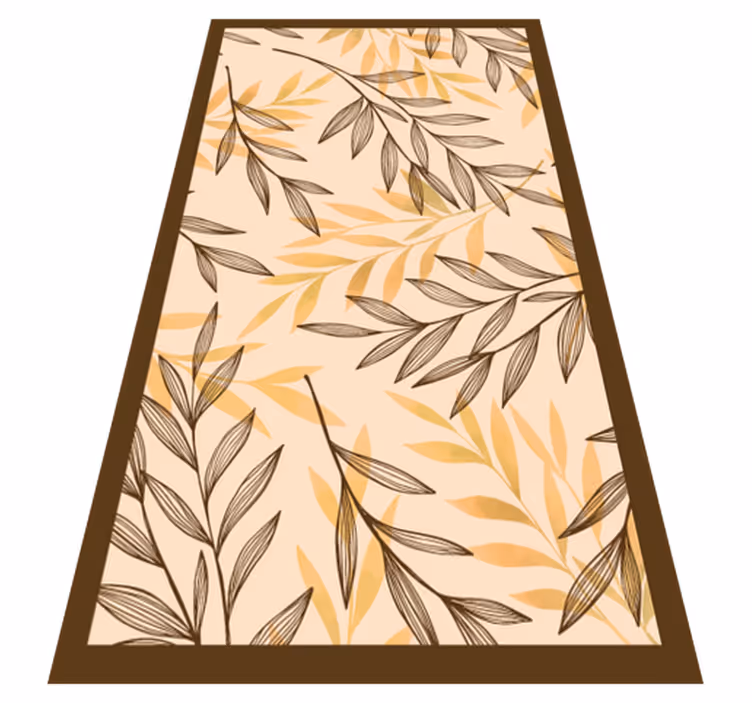 Autumn Foliage Motif floral vinyl carpet - TenStickers