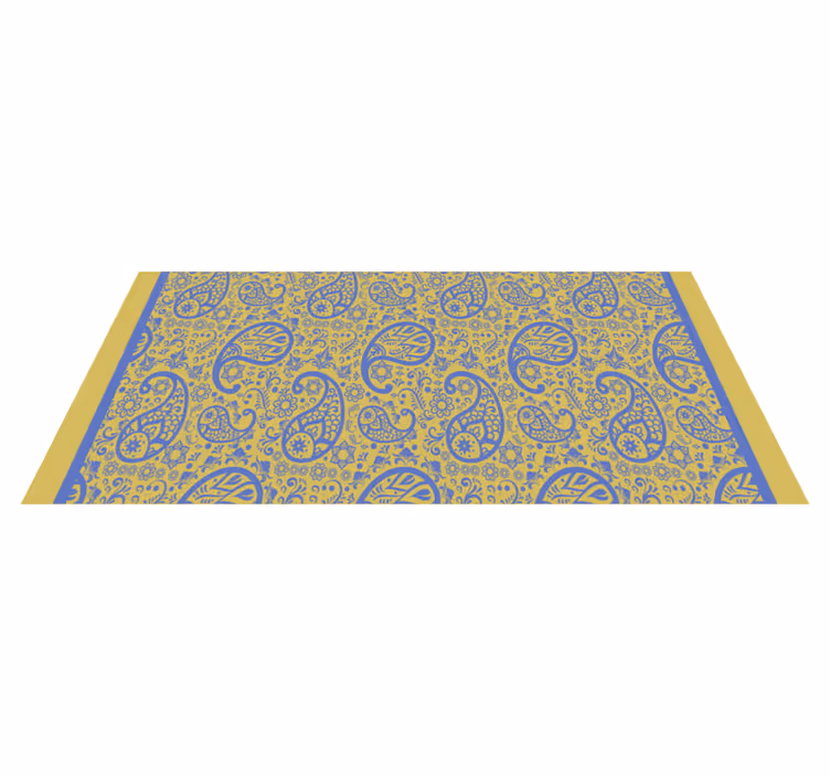 Paisley Swirls bedroom vinyl carpet - TenStickers