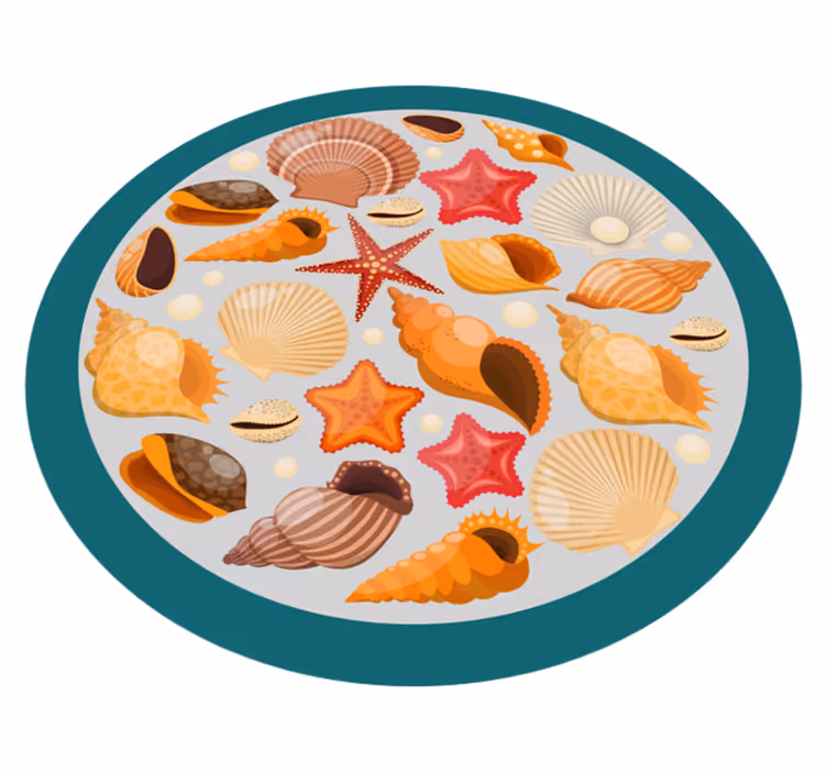 Seashell Collection animal vinyl carpet - TenStickers