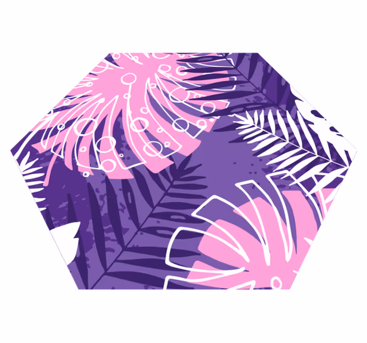 Botanical Statement floral vinyl carpet - TenStickers