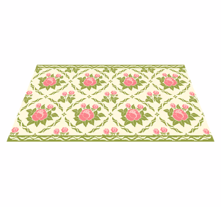 Rose Floral Arrangement floral vinyl carpet - TenStickers