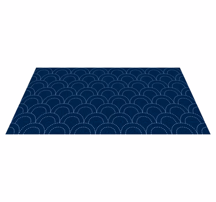 Scallop Pattern Depths geometric vinyl carpet - TenStickers