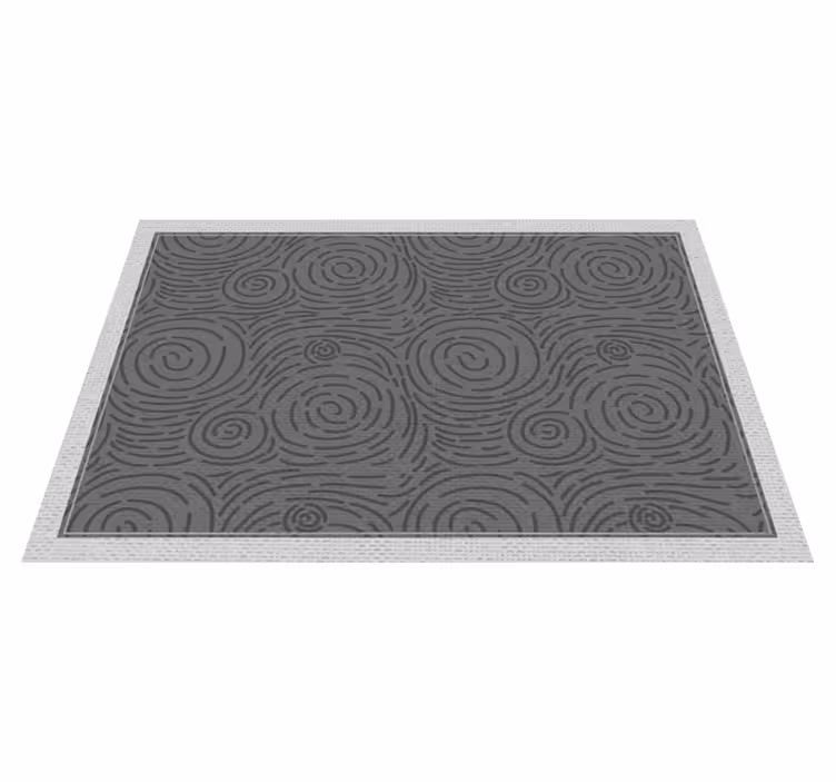 Grey Swirls texture vinyl carpet - TenStickers