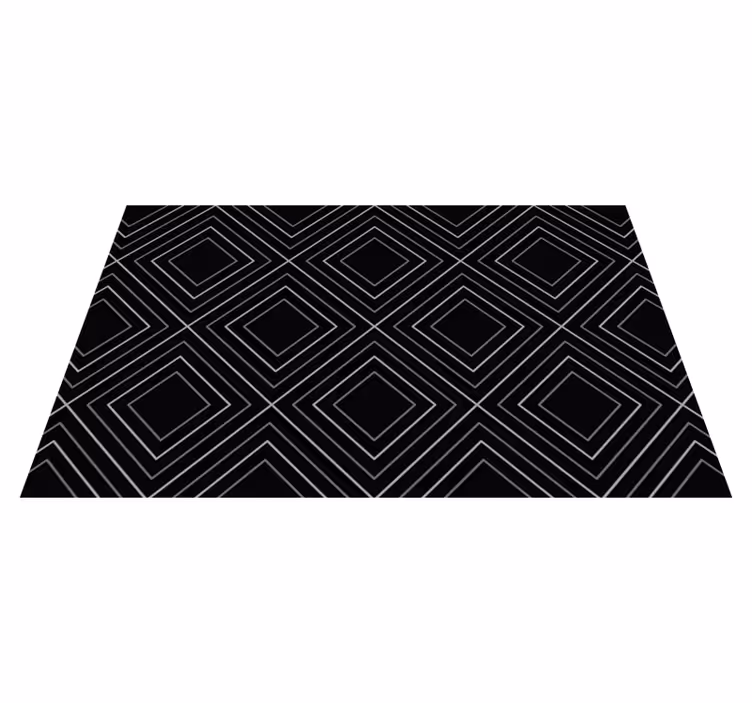 Single-Hued Geometric geometric vinyl carpet - TenStickers