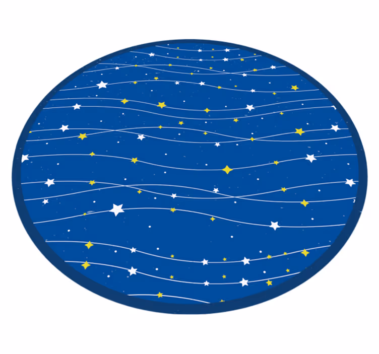 Celestial Orbit star vinyl carpet - TenStickers