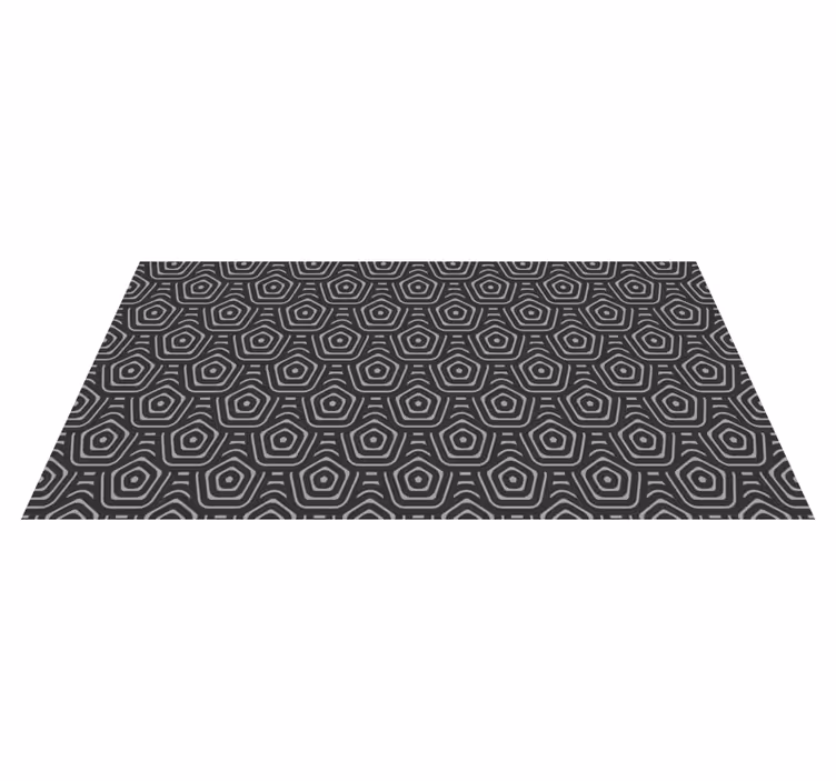Concentric Diamonds geometric vinyl carpet - TenStickers