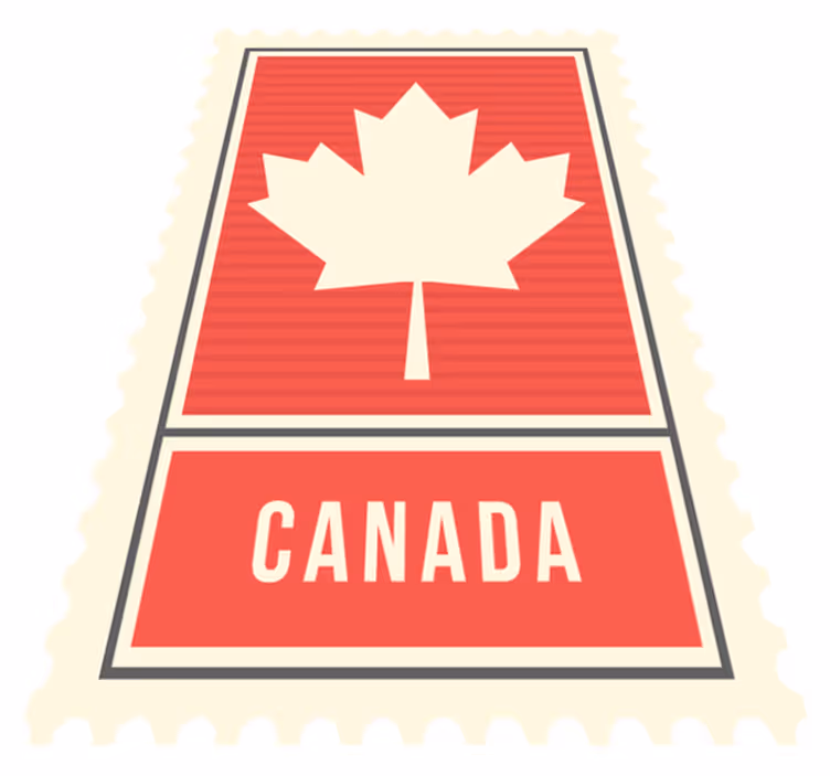 Canadian Maple Leaf vinyl rug - TenStickers