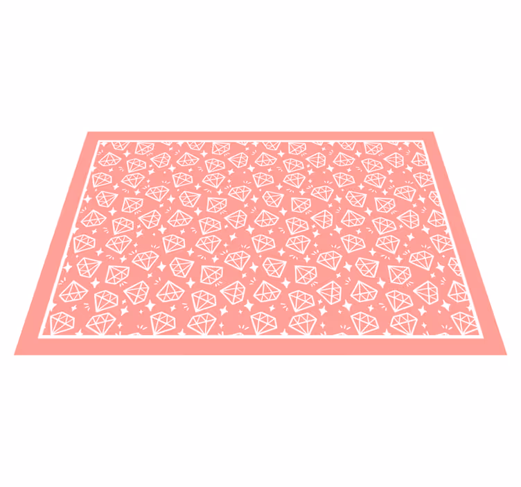 Geometric Diamonds Pattern texture vinyl carpet - TenStickers