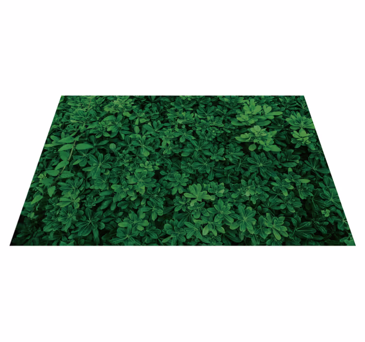 Botanical Clover Pattern floral vinyl carpet - TenStickers