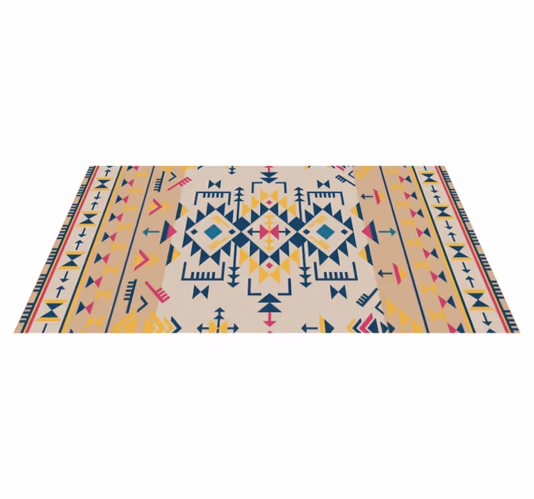 Geometric vinyl carpet for stylish home decor - TenStickers