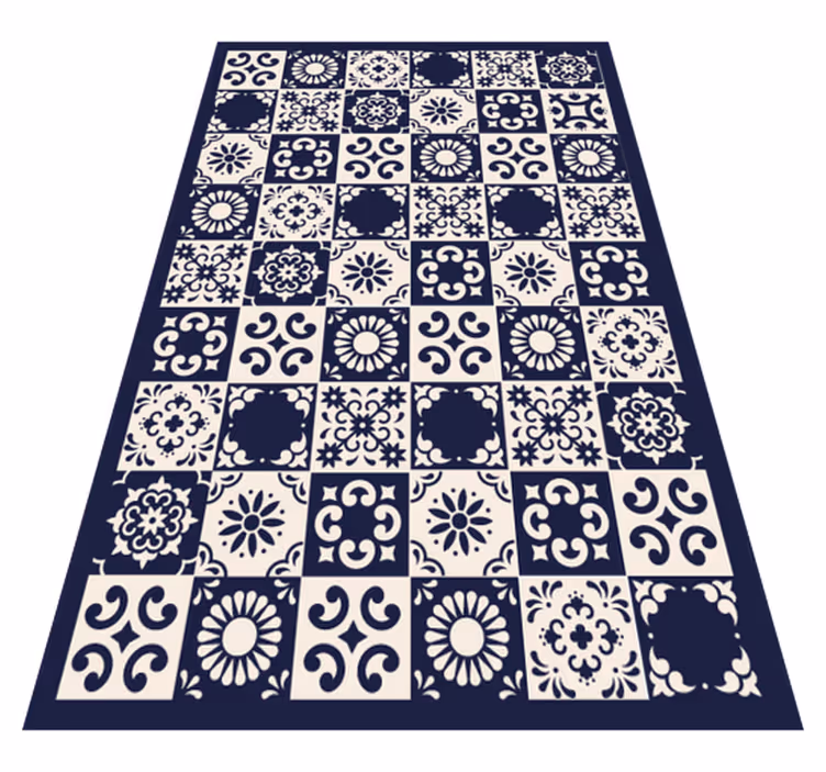 Intricate Tilework tile vinyl carpet - TenStickers