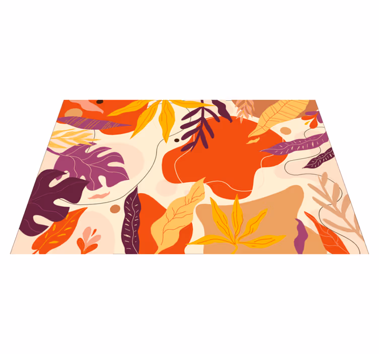 Autumn Foliage Patterns nature vinyl carpet - TenStickers