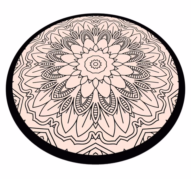 visual effect circle rug geometric rugs - TenStickers